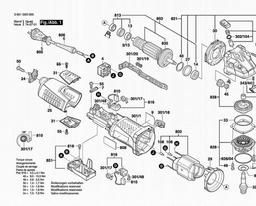 Bosch Angle Grinder GWS 12- 25 spare parts