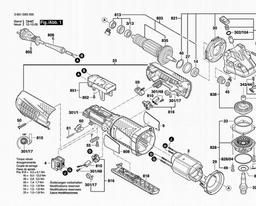 Bosch Angle Grinder GWS 12-125 CIP spare parts