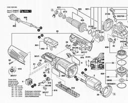 Bosch GWS 12-125 CIPX spare parts