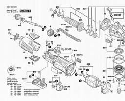 Bosch Angle Grinder GWS 12-125 CIE spare parts