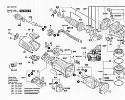 Bosch GWS 15-125 CIEX spare parts