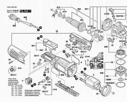 Bosch GWS 15-125 CIEPX spare parts