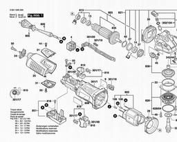 Bosch Angle Grinder GWS 15-125 CI spare parts