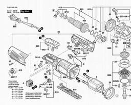 Bosch Angle Grinder GWS 15-150 CIP spare parts