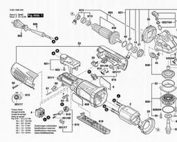 Bosch Angle Grinder GWS 15-125 CIEP spare parts