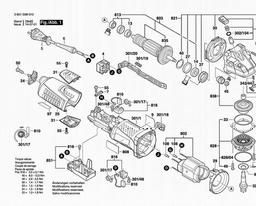 Bosch Angle Grinder AG60-125 spare parts