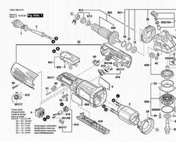 Bosch Angle Grinder AG40-11PD spare parts