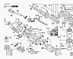Bosch Angle Grinder GWS 17-125 CIX spare parts