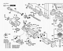 Bosch Angle Grinder GWS 12-125 CIE spare parts