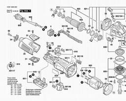 Bosch Angle Grinder GWS 17-150 CI spare parts