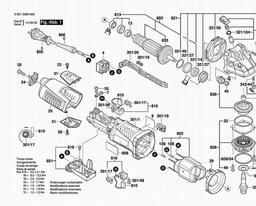 Bosch Angle Grinder GWS 17-125 INOX spare parts