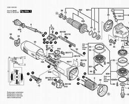 Bosch Angle Grinder EWS 115 spare parts