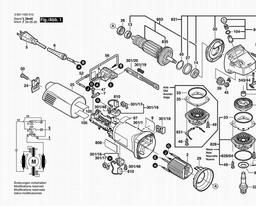 Bosch Angle Grinder 1800 spare parts