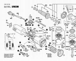Bosch Angle Grinder GWS 10-125 spare parts