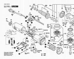 Bosch Angle Grinder EWS 125-S spare parts