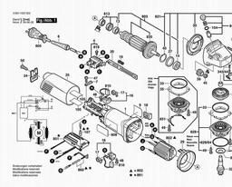 Bosch Angle Grinder BAG 125-1 spare parts