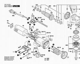 Bosch Angle Grinder GWS 1100 spare parts
