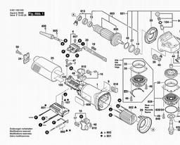 Bosch Angle Grinder GWS 11-125 CI spare parts