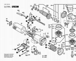 Bosch Angle Grinder GWS 1200 C spare parts