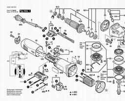 Bosch Angle Grinder EWS 125-S spare parts