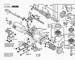 Bosch Angle Grinder 1803 EVS spare parts