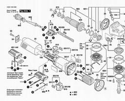 Bosch Angle Grinder GWS 14-150 CI spare parts