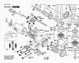 Bosch Angle Grinder EWS 14-150-S spare parts