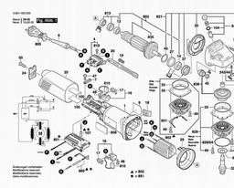 Bosch Angle Grinder BAG 125-1 E spare parts