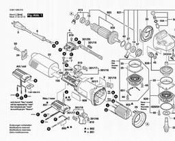 Bosch Angle Grinder 1806 E spare parts