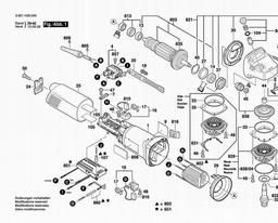 Bosch Angle Grinder GWS 14-125 CIT spare parts