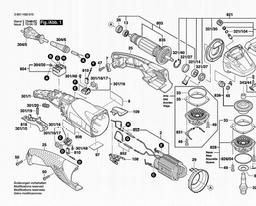 Bosch Angle Grinder 1821 D spare parts