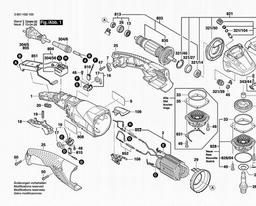 Bosch Angle Grinder GWS 11-125 CIH spare parts