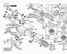 Bosch Angle Grinder GWS 15-125 CIH spare parts