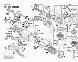 Bosch Angle Grinder GWS 15-125 CIEH spare parts