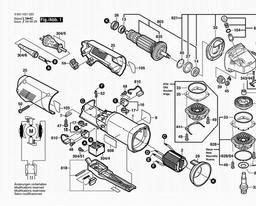 Bosch Angle Grinder GWS 8-115 Z spare parts