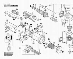 Bosch Angle Grinder GWS 8-100 Z spare parts
