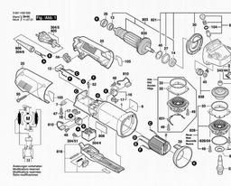 Bosch Angle Grinder GWS 10-125 Z spare parts