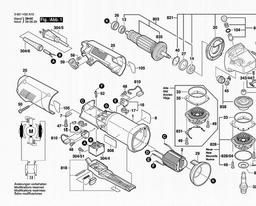 Bosch Angle Grinder 1811 PS spare parts