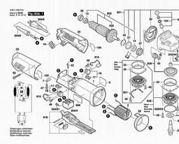 Bosch Angle Grinder 1812 PSD spare parts