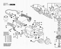 Bosch Angle Grinder GWS 20-230H spare parts