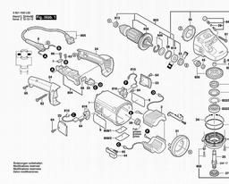Bosch Angle Grinder GWS 20-230H spare parts