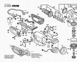 Bosch Angle Grinder BAG 230-1 CLBF spare parts