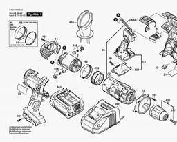 Bosch Cordl Perc Screwdr 17618 spare parts