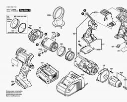 Bosch Cordl Perc Screwdr 17614 spare parts
