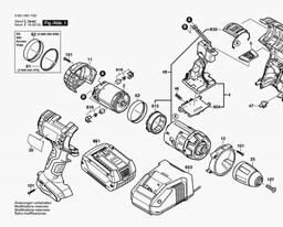 Bosch Cordless Drill Driver HDI 285 LI spare parts