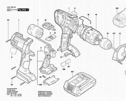 Bosch Cordl Perc Screwdr HDH181 spare parts