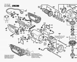 Bosch Angle Grinder GWS 24-230 JBX spare parts