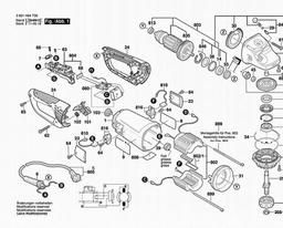 Bosch Angle Grinder BAG 230-1 CLBB spare parts
