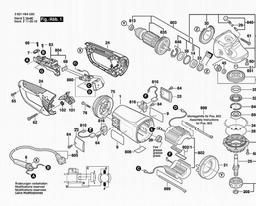 Bosch Angle Grinder GWS 24-230 JVX spare parts