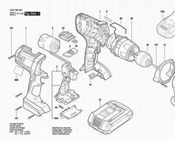 Bosch Cordless Drill Driver GSR 18 VE-2-LI spare parts